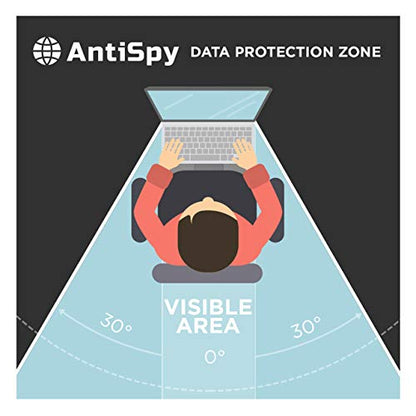 AntiSpy Privacy Screen | Laptop Privacy Filter - 2 Attachment Options | Robust and Reusable | Adhesive Privacy Filter | Notebook Privacy Film (13.3" (16:9)) - size: 13.3" (16:9)