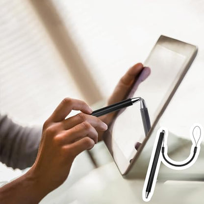 Stylus Pens for Touch Screens with Tether Lanyard, Anti-Lost Fibre Stylus Mesh Fiber Tip, High Sensitivity & Precision Capacitive for Smart Phone, Tablets for Samsung Galaxy Android