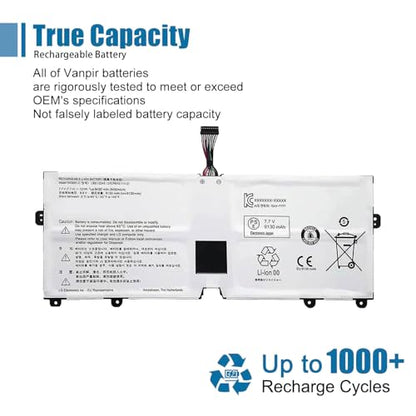 LBS1224E Laptop Battery Compatible with LG Gram 2018 13Z980 14Z980 15Z980 15Z990 Series Notebook LBR1223E 7.7V 72Wh 9450mAh - size: 10.29*3.88*0.24 inch LBS1224E