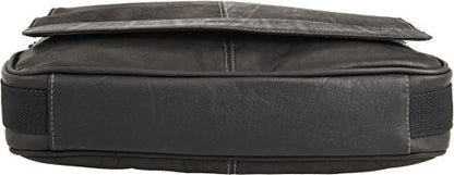 Kenneth Cole REACTION Colombian Leather Slim Single Compartment - color: Black