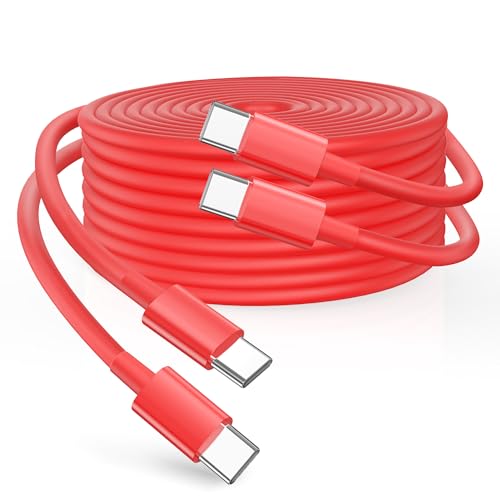 Durcord USB C to USB C Charger, 2 Pack 3ft 100W Fast Charging Type C Cable for Android/Phone/Pad/Laptop, Red - color: Red, size: 3ft