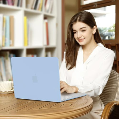 MOSISO Compatible with MacBook Neo Case 13 inch 2026 A3404 A18 Pro Chip | Scratch-Resistant Ultra-thin Protective Hard Shell Case Cover, Air Blue - color: Air Blue
