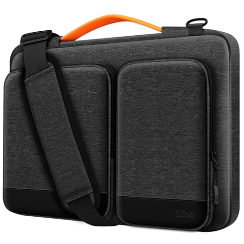 Alfheim Laptop Bag 15,6-16 inch Laptop Cover, 360° Protective Waterproof Shockproof Lightweight MacBook Pro 16 Notebook Briefcase, Compatible with ASUS Lenovo Dell Samsung - color: Dark Grey, size: 15.6"-16"