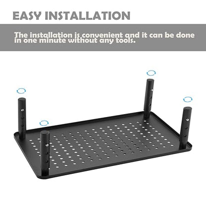 Monitor Stand for Desk Monitor Riser, Adjustable Laptop Riser, Desk Organizer Desktop Printer Laptop Storage Shelf, Mesh Metal Computer Item Stand (1 Piece)(14.5" Lx9.3 W) - size: 1 piece