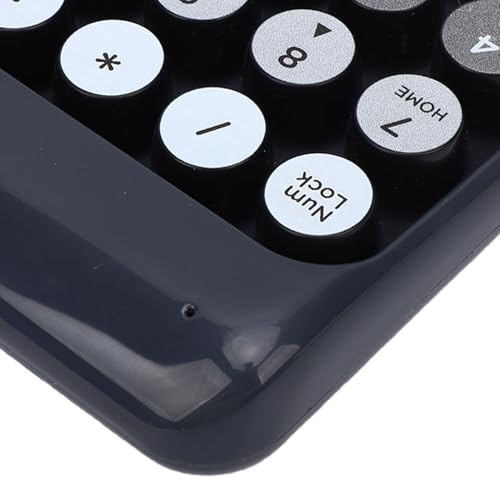 Wireless Numeric Keypad 18 Keys Bluetooth and 2.4G Number Pad with Ergonomic Concave Keycaps and Fade Print for Laptop Desktop Accounting Data Entry Spreadsheets (Black) - color: Black