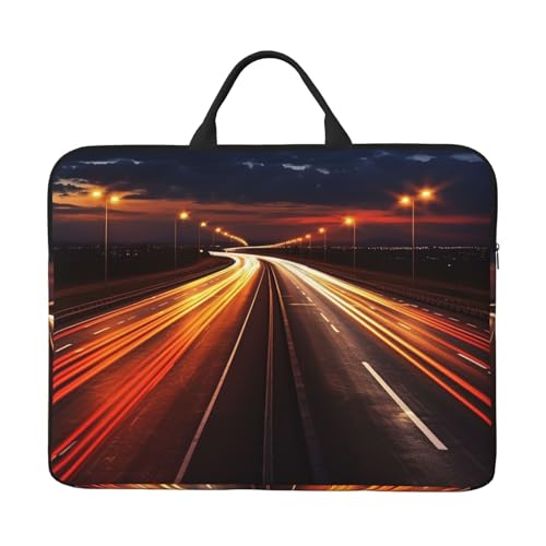 14 Inch Laptop Sleeve Case Waterproof Lightweight Laptop Case BagsHighway Light Travel Laptop Bag With Handle For Women Men