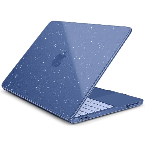 Batianda StarryMist Case for MacBook Neo 13 Inch 2026, Starry Indigo | 4-in-1 Bundle Subtle Glitter Mist Finish, Slim Lightweight Shell, Everyday Protection for MacBook Neo 13 Inch Model A3404 - color: Glitter‌ Indigo