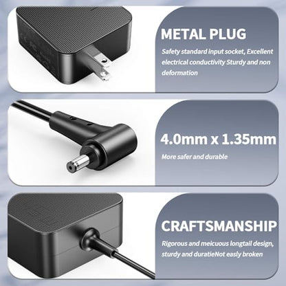 45W 33W Laptop Charger Compatible with Asus ZenBook X540S X540L Q504U Q302L X553M Q200E C300S C300M Q200E Q502LA X200MA X541NA Vivobook X512 X512JA X512DA X515 F415E F415 F512J Power Supply Adapter