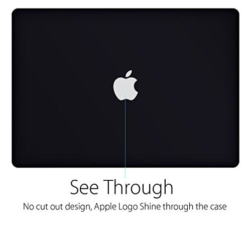 UESWILL Matte Hard Shell Case Cover Compatible with MacBook Pro (Retina, 13 inch, Early 2015/2014/2013/Late 2012), Model A1502/A1425, No CD-ROM, No USB-C, Black - color: Black, size: MacBook Pro 13" Retina A1502/A1425