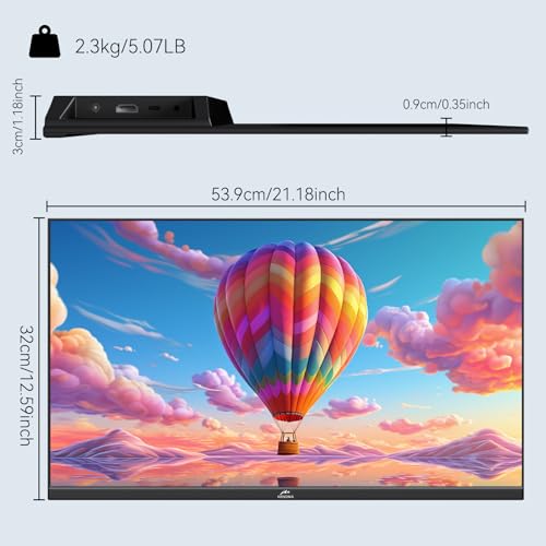 Kenowa 23.8" Large Portable Monitor 200Hz FHD 1080P IPS Freesync USB-C HDMI External Gaming Monitor with Dual Speakers Adjustable Stand, Second Display for Laptop Phone PC Computer Mac Xbox PS4 - size: 23.8"200Hz