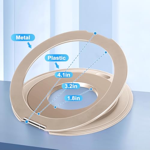 Tablet Ring Holder - Adjustable Universal Tablet Hand Strap Holder Stand | 360 Degree Handle Grip Adhesive Handle Mount for iPad Air Pro Mini /Galaxy Tab/ Lenovo/Xiaomi/Huawei/Kindle All 7-13" Device - color: Gold