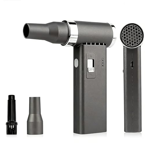 Air Duster – Super Power Handheld Air Duster with High-Speed 110000RPM, Rechargeable Brushless Motor Durable Blower, stepless Adjustable Dust Blower for Keyboard, PC, Car & Home Cleaning