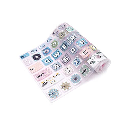 Silicone Keyboard Cover for Lenovo 2020 2021 ideaPad 5 15, ideaPad Flex 5 15IIL05, ideaPad Slim 7 15, Yoga Slim 7 15, Yoga 7i 15.6, ThinkBook 15p, ThinkBook 15 Gen 2 Series Laptop (Bohemia) - color: Bohemia