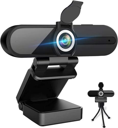 4K Webcam, HD Webcam 8MP- Laptop PC Desktop Computer Web Camera with Microphone, USB Webcams for Video Calling Recording Streaming Video Conference, Webcam with Mini Tripod,Privacy Shutter. | Computer Webcams for Switch 2 Video Calling Recording Streaming