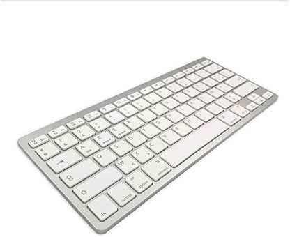 Wireless French Keyboard, AZERTY Keyboard Minority Language Keypad Ultra Thin Lightweight Silent Bluetooth Keyboards for Laptop/PC/Tablet/Desktop/Smart TV (French) - style: French