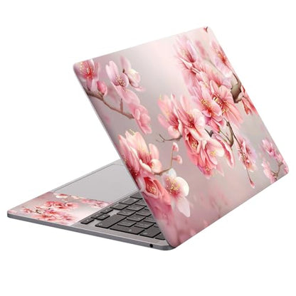 Universal Laptop Protective Skin,Trim-to-Fit Vinyl Sticker for 13–16 Inch Laptop,MacBook,Tablet & Notebook,Scratch-Proof Waterproof Cover,Pink Cherry Blossom - color: Pink Cherry Blossom