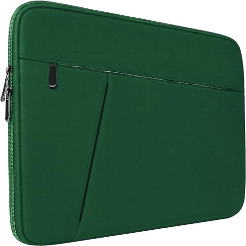 15.6 inch Laptop Case, Shockproof Protective Computer Carrying Cover with Front Pocket, Briefcase Handbags Laptop Bag for 15.6 inch HP, Dell, Acer, Asus, Notebook, Dark Green - color: Dark Green, size: 15.6 inch