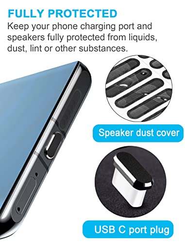 USB C Dust Plug Dust Cover for Phone USB Type C Charging Port Speaker Anti Dust Protection Cover Kit