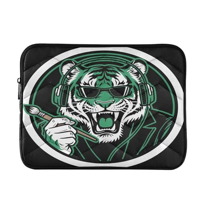 Cool Bigcat Black 15-16 Inch Quilted Laptop Sleeve Case Soft Notebook Protector Bag Computer Carrying Case - color: Cool BigCat Black, size: Large
