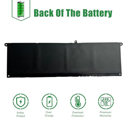 V6W33 CPX-XDY9K 54Wh Laptop Battery Replacement for Dell Latitude 3320 3420 3520 3330 Inspiron 3510 5510 5518 5310 Vostro 5310 5410 5415 5510 5515 3510 Series 0XDY9K XDY9K 0WV3K8 WV3K8 15V - size: 12.4*5.3*1.2inch V6W33