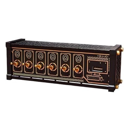 6 Ports USB Switcher, Cyberpunk USB Docking Station, with Independent Control Button, Voice Control Function, Data Transmission, for Phones, Tablets, and Gadgets