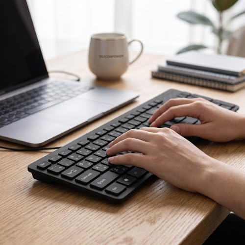 Asixxsix 78 Keys Wired Keyboard, USB Wired Minority Language Keyboard with 1.35M Cable, Plug and Play for Office, Computer and Laptop (Arabic) - size: Arabic