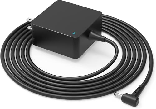 Dexpt 65W Laptop Charger Replacement for ASUS ZenBook VivoBook Chromebook | Round Tip Connector, 7.5ft Cable, Supports 45W 33W Notebook Power Adapter and Selected Laptop Models