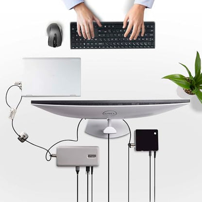 StarTech Laptop/Desktop & Peripheral Lock Kit, 10ft (3m) Steel Cable, TAA | K-Slot, Theft-Deterring Security Lock, 3x Devices, 3M4-DESK-LOCKING-KIT - style: Peripherals Locking Kit