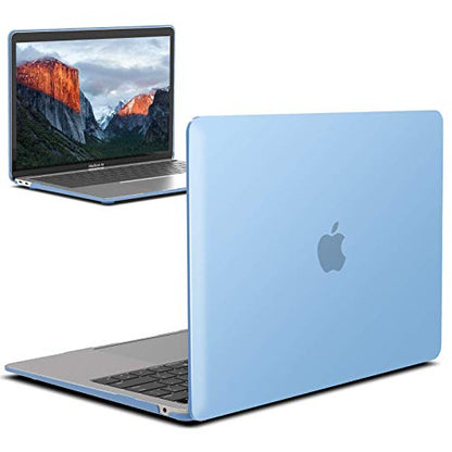 IBENZER Compatible with 2022 2021 2020 MacBook Air 13 inch case M1 A2337 A2179 A1932, Plastic Hard Shell Case for Mac Air 13 Retina Display with Touch ID, Airy Blue, MMA-T13ARBL A - color: Airy Blue