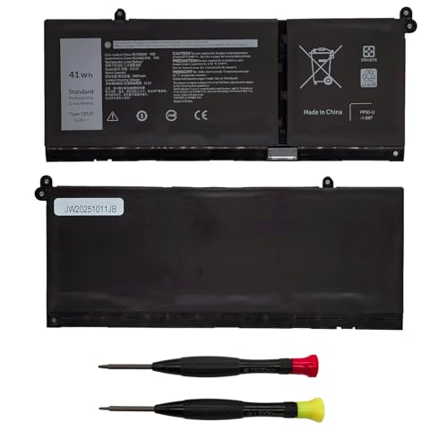 G91J0 3-Cell 41Wh Laptop Battery for Dell Inspiron 15 3511 3520 3521 3530 3535 5510 5515 5410 5430 5440，Latitude 3520 3530 3420 3320 3330，Vostro 14 3420 3430 5410 3510 3520 3530 5510 5620