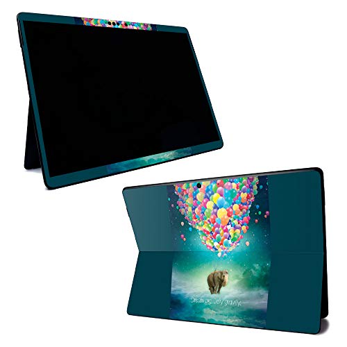 MightySkins Skin for Microsoft Surface Pro X - Elephant Balloons | Protective, Durable, and Unique Vinyl Decal Wrap Cover | Easy to Apply, Remove, and Change Styles | Made In The USA - color: Elephant Balloons