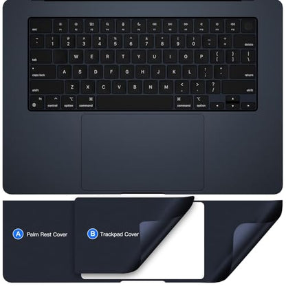 Palm Rest Cover Compatible with 2026 2025 2024 MacBook Air 15" M5 M4 M3 A3448 A3241 A3114 Trackpad Protector Skin for Apple MacBook Air 15.3 Inch M5 M4 M3 Touchpad Cover Protector (Midnight Blue) - size: 2024+ MacBook Air 15.3" M4 M3(Midnight)