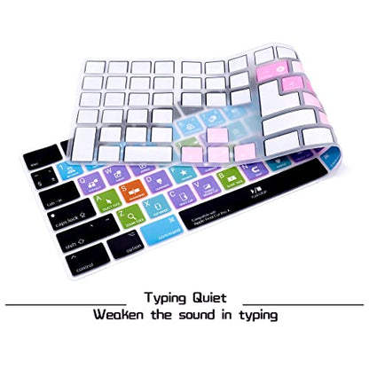 HRH Final Cut Pro X Shortcut Hotkey Silicone Keyboard Cover Keypad Skin for Magic Keyboard with Numeric Keypad A1843 MQ052LL/A Released in 2017/2018(US/EU Layout) - color: Hotkey-Final Cut Pro X