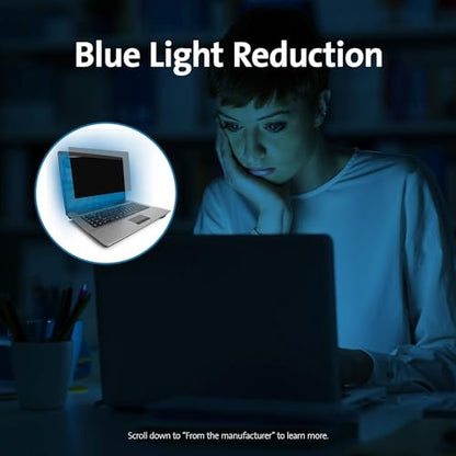 Kensington 15.6 inch Laptop Privacy Screen Laptop, 16:10 Laptop Screen Privacy Filter, Anti-Glare, Blue Ray Reduction, Compatible with HP/Dell/Acer/Asus/Samsung/Lenovo (K55802WW) - size: 15.6" (16:10), style: Laptop