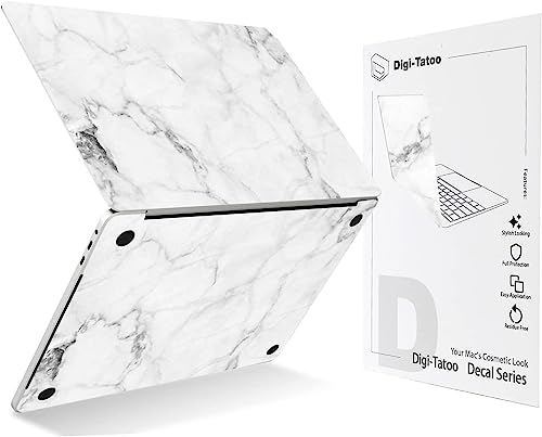 Decal Skin Compatible with 2022~2026 MacBook Air 15.3 inch (Model A3448/A3241/A3114/A2941 M5 M4 M3 M2 Chip), Protective Decorative Full Body Laptop Skin, Anti-Scratch Sticker Wrap [Fresh Marble] - color: Fresh Marble, size: Air 15"