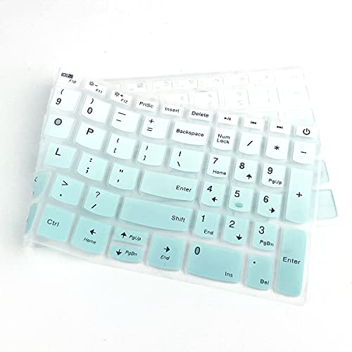 MUBUY Keyboard Cover for Lenovo IdeaPad 3 15 15.6 17.3 |Lenovo Yoga C740 C940 15.6 |Lenovo Ideapad 320 330 330s 340s 520 S540 720s 130 S145 L340 S340 V330 V130 |ThinkBook 15 -Mint Green - color: MintGreen