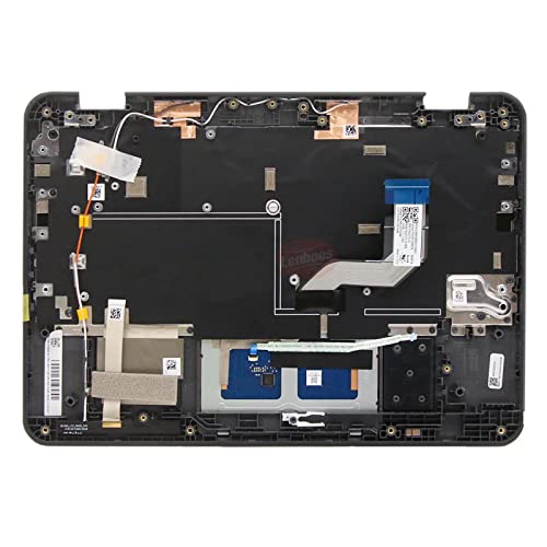 Laptop Palmrest Upper Case Top Cover with US Keyboard and Touchpad Mousepad Assembly Replacement (NO WFC Hole) for Lenovo 300e Chromebook Gen 3 82JA LTE AT&T 5M11G97058 - color: 82JA LTE AT&T C Cover NO WFC 5M11G97058