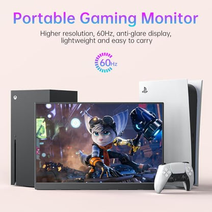 cocopar Portable Monitor IPS Travel Monitor with USB-C HDMI Portable Screen for Laptop MacBook Surface PC PS4/5 External Display with Kickstand, VESA Mountable, 18.0 Inch - size: 18.0 Inch