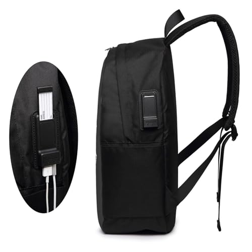 EMS Travel Laptop Backpack Anti-Theft Bag with USB Charging Port 17 Inch Computer Business Backpacks for Women Men Work College Gift,Casual Daypack