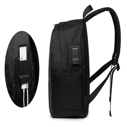 EMS Travel Laptop Backpack Anti-Theft Bag with USB Charging Port 17 Inch Computer Business Backpacks for Women Men Work College Gift,Casual Daypack
