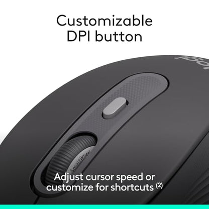 Logitech Signature Wired M520 L Optical Mouse for Business - Graphite | For Business, Optical, Plug-and-Play, Windows, Mac, Chrome, PC, Laptops