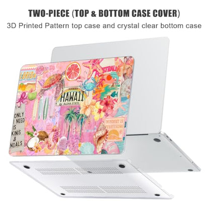 for MacBook Neo Case 13 inch 2026 A18 Pro (A3404), Anti-Scratch Protective Pattern Hard Shell Case, Trendy Laptop Cover with Keyboard Cover+Screen Film+Trackpad Film,Tropical Paradise ﻿ - color: Tropical Paradise