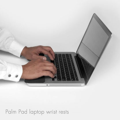 Large Slim Palm Pads Notebook Wrist Rest with Tacky Silicone Reposition Ergonomic Carpal Tunnel Resting Support for Computer MacBook & Laptop Keyboard Typing Pad (2 Large 3.9 x 3.1 inches) - size: Slim Large