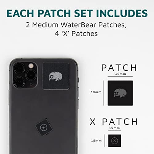 Waterbear - Electronic Screen Cleaner Pads, 2-Pack (2 Patch Sets) | Compact stick-on microfiber patch cleans phone camera lenses, car screens, viewfinders, and eyeglasses - size: 2-Pack (2 Patch Sets)