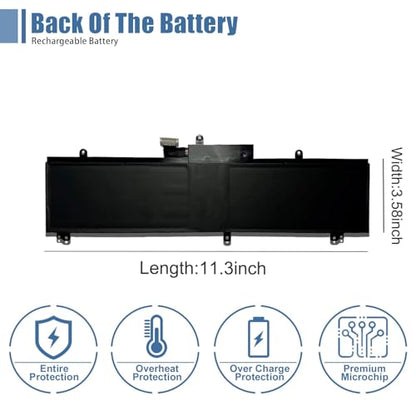 C41N1837 Laptop Battery Replacement for Asus ROG Zephyrus GA502DU GA502GU GU502DU GU502GU GU502GV GU532GU GU532GV GX502GV GX502GW Series Notebook 0B200-03380100 - size: 11.29*3.57*0.33 inch C41N1837