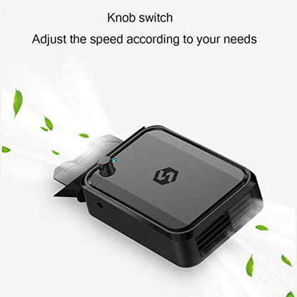 Laptop PC Cooler Led Display, Laptop Cooling Fan USB Powered, Laptop Air Extractor Vacuum Fan Silent for Rapid Cooling Gaming Notebooks and Pcs