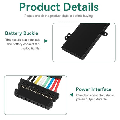 Futurebatt L16C6PC1 Laptop Battery Replacement for Lenovo Yoga 720-15Ikb Series Notebook L16M6PC1 L16L6PC1 5B10M53745 5B10M53743 5B10M53744 11.52V 72Wh 6268mAh - size: L16C6PC1 11.61 5.51 0.98in
