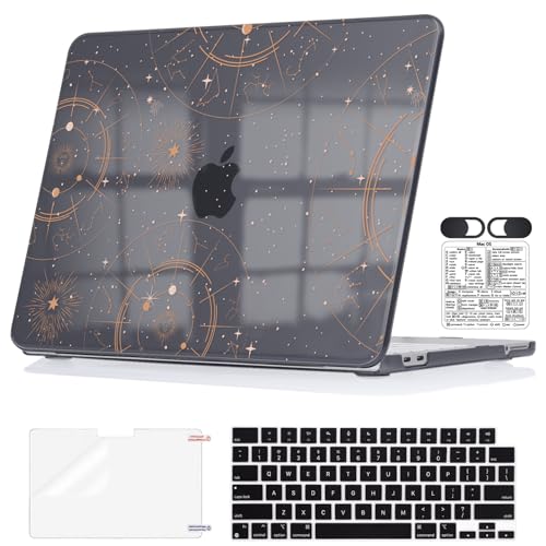 Tarot & Constellation Pattern Case for 2026 MacBook Neo 13" A3404 | Lightweight Protective Hard Shell Cover. 5-in-1 Accessories Kit. Perfect for Students, Office & Travel. Not for Air /Pro 13" - color: Tarot & Constellation Pattern
