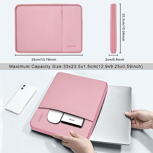 Hseok Laptop Case 13.3-14 Inch Sleeve, Water-Resistant Computer Bag Compatible with MacBook Neo/Pro 14" M5/M4/M3/M2/M1 and All 13.3" Mac Air/Pro, XPS 14 and Most Popular 13.3"-14" Notebook，P01K01 - color: P01K01, size: 13.3"