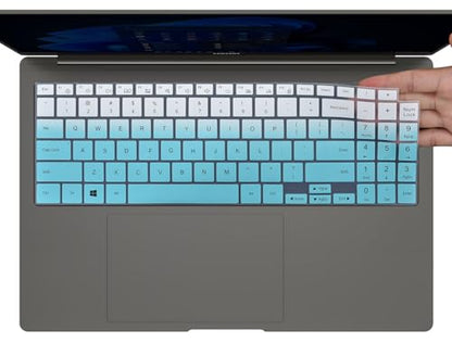 Keyboard Cover for 2025 2024 2023 Samsung Galaxy Book 5 4 3 360/Pro 360 15.6" &16", NP960XFG NP964XFG NP754XFG NP950XED NP950QDB Keyboard Protector -Ombre Mint - color: Ombre Mint